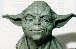 A bust of Yoda